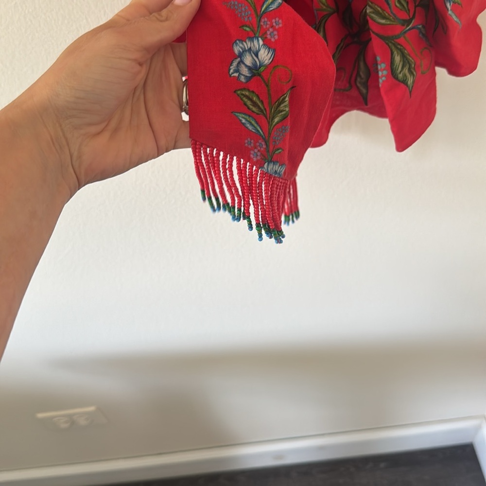FARM Rio Red Floral Mini Dress - Picture 8 of 11